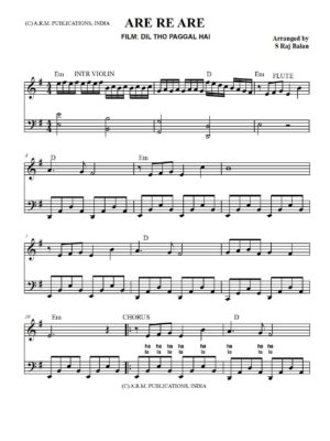 Are Re Piano Sheet Music